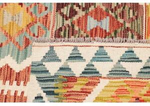 Tappeto Kilim Geometrico Becco Di Mattone Giallo Senape 98x143 Cm