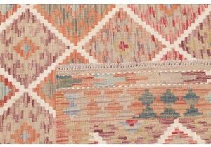 Tappeto Kilim Geometrico Terracotta Beige 125x181 Cm