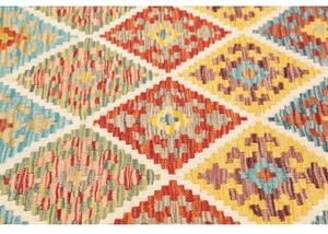 Tappeto Kilim Geometrico Multicolore 102x139 Cm