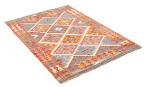 Tappeto Kilim Geometrico Arancione Multicolore 101x147 Cm