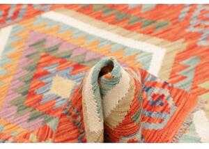 Tappeto Kilim Geometrico Arancione Multicolore 105x151 Cm