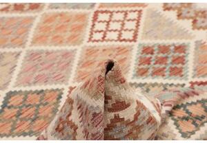 Tappeto Kilim Geometrico Beige Terracotta 123x174 Cm