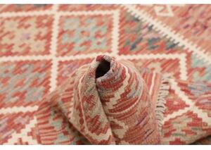 Tappeto Kilim Stilizzato Terracotta Beige 105x146 Cm