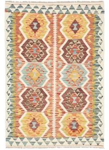 Tappeto Kilim Geometrico Becco Di Mattone Giallo Senape 98x143 Cm