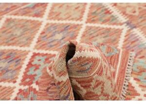 Tappeto Kilim Geometrico Ruggine Avorio 104x148 Cm