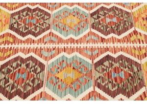Tappeto Kilim Geometrico Becco Di Mattone Giallo Senape 98x143 Cm