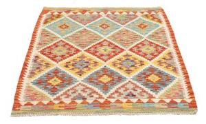 Tappeto Kilim Geometrico Multicolore 102x139 Cm