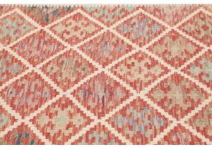 Tappeto Kilim Stilizzato Terracotta Beige 105x146 Cm