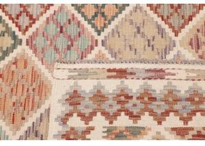 Tappeto Kilim Geometrico Beige Terracotta 123x174 Cm