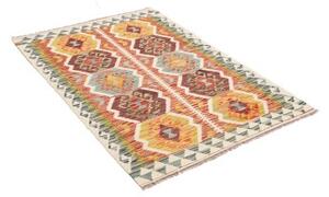 Tappeto Kilim Geometrico Becco Di Mattone Giallo Senape 98x143 Cm