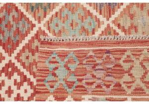 Tappeto Kilim Geometrico Ruggine Avorio 104x148 Cm