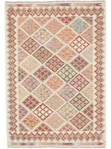 Tappeto Kilim Geometrico Beige Terracotta 123x174 Cm