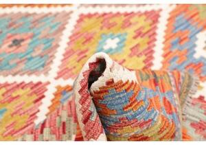 Tappeto Kilim Geometrico Arancione Multicolore 101x147 Cm