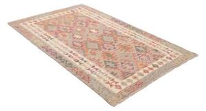 Tappeto Kilim Geometrico Beige Rosa 119x191 Cm
