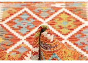 Tappeto Kilim Geometrico Ruggine Avorio 101x154 Cm
