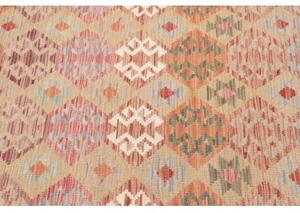 Tappeto Kilim Geometrico Terracotta Beige 127x180 Cm