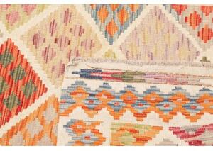 Tappeto Kilim Geometrico Avorio Multicolore 102x148 Cm