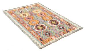Tappeto Kilim Geometrico Azzurro Multicolore 103x151 Cm