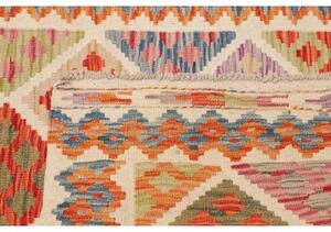 Tappeto Kilim Geometrico Avorio Multicolore 102x157 Cm