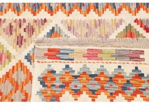 Tappeto Kilim Geometrico Avorio Multicolore 95x157 Cm