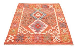 Tappeto Kilim Geometrico Arancione Multicolore 104x149 Cm