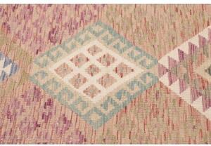 Tappeto Kilim Geometrico Rosa Antico Beige 98x142 Cm