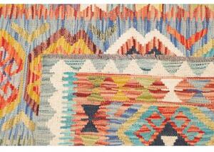 Tappeto Kilim Geometrico Azzurro Multicolore 103x151 Cm