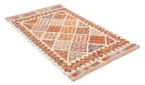 Tappeto Kilim Geometrico Avorio Multicolore 95x157 Cm