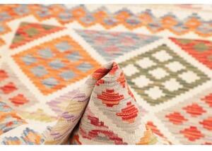Tappeto Kilim Geometrico Avorio Multicolore 102x148 Cm