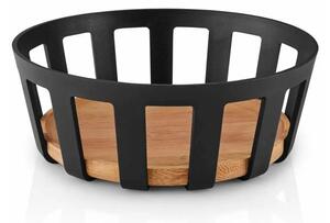 Eva Solo Cestino per il Pane Grande 24,5cm Nordic Kitchen Black Bambù Carbonizzato Tools Design