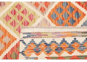 Tappeto Kilim Geometrico Avorio Multicolore 106x151 Cm