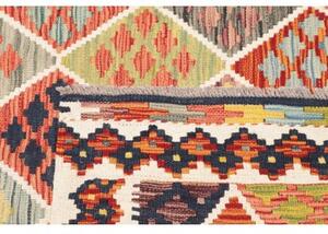 Tappeto Kilim Geometrico Becco Di Mattone Blu Scuro 107x151 Cm
