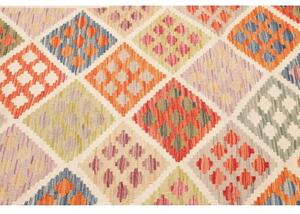 Tappeto Kilim Geometrico Avorio Multicolore 106x151 Cm