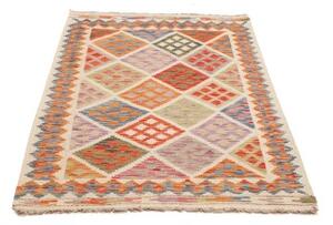 Tappeto Kilim Geometrico Avorio Multicolore 102x157 Cm