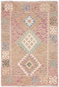 Tappeto Kilim Geometrico Rosa Antico Beige 98x142 Cm