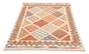 Tappeto Kilim Geometrico Avorio Multicolore 106x151 Cm