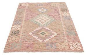 Tappeto Kilim Geometrico Rosa Antico Beige 98x142 Cm