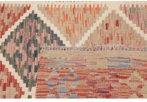 Tappeto Kilim Geometrico Rosso Mattone Beige 102x148 Cm