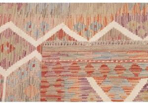 Tappeto Kilim Geometrico Rosso Beige 98x147 Cm