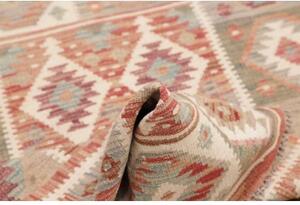 Tappeto Kilim Geometrico Terracotta Beige 102x146 Cm