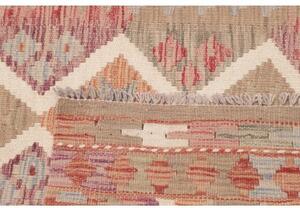 Tappeto Kilim Geometrico Beige Rosso 99x148 Cm