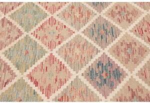 Tappeto Kilim Geometrico Beige Rosa Antico 103x149 Cm