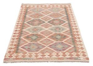 Tappeto Kilim Geometrico Avorio Mattone 95x151 Cm