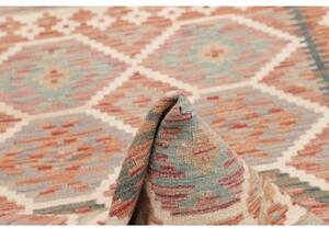 Tappeto Kilim Geometrico Avorio Mattone 95x151 Cm