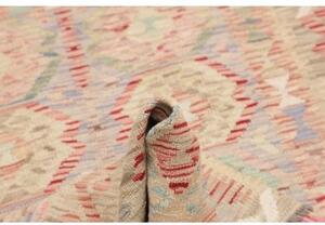 Tappeto Kilim Stilizzato Beige Rosa 104x150 Cm