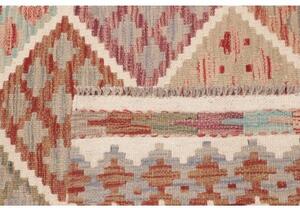 Tappeto Kilim Geometrico Avorio Mattone 103x150 Cm