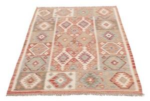 Tappeto Kilim Geometrico Terracotta Beige 102x146 Cm