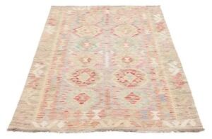 Tappeto Kilim Stilizzato Beige Rosa 104x150 Cm