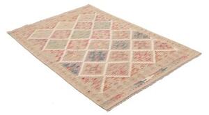 Tappeto Kilim Geometrico Beige Rosa Antico 103x149 Cm