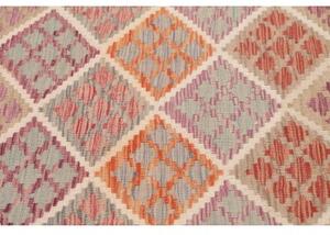 Tappeto Kilim Geometrico Beige Terracotta 99x157 Cm